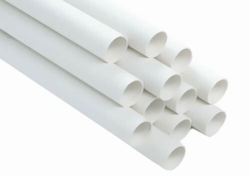 White 6 Mm Thick Round Seamless Pvc Rigid Pipe 