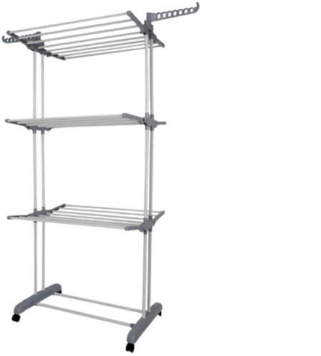 75x64x170 Cm 10 Kilogram Stainless Steel Clothes Drying Stand