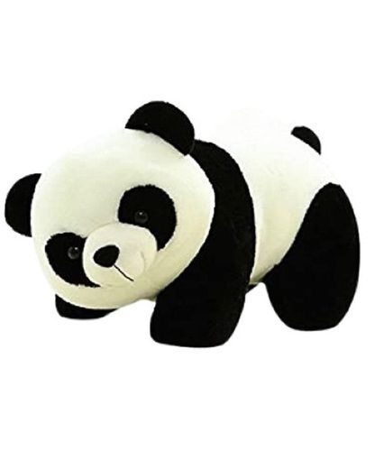 White With Black Size 10 X 12 X 12 Cm Soft Panda Toys For Personal Use