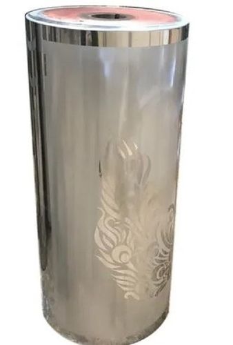 Silver 1100 Mm Round Polished Stainless Steel Electronically Engraved Cylinders