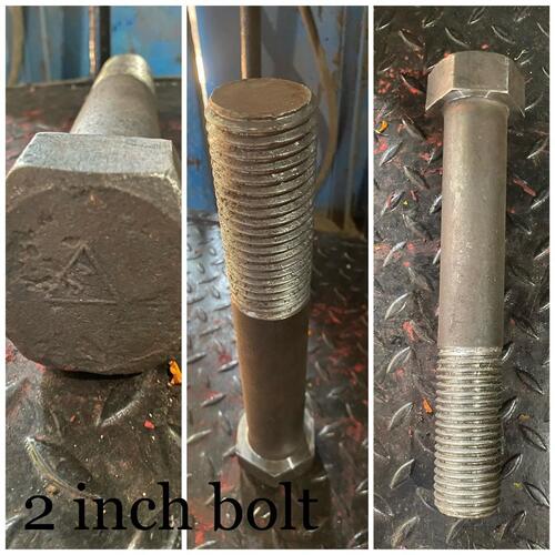 2 Inch High Tensile Polished Ms Hex Bolt For Industrial Use