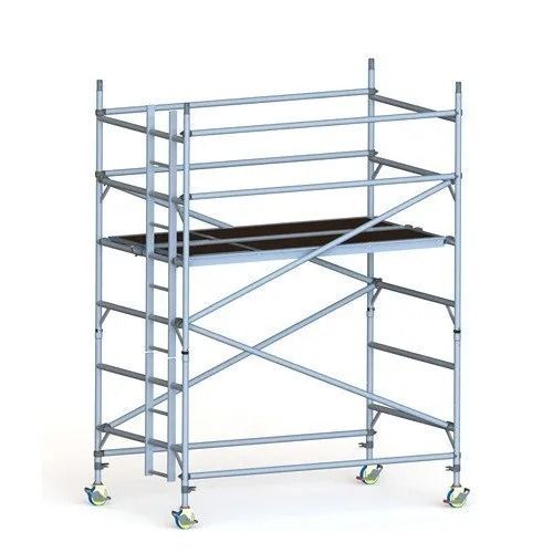 Corrosion Resistant Hot Dip Galvanized Aluminum Rolling Scaffolding With Four Wheel