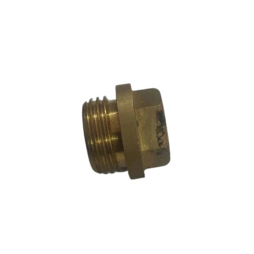 Golden Light Weight High Strength Round Polishes Brass End Cap For Industrial Use