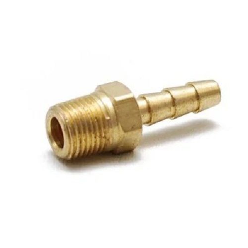 Golden Long Lasting Corrosion Resistant High Strength Round Polished Brass Hose Nipple At Best 1304