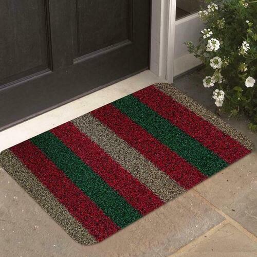 Multicolor Washable Anti Slip Striped Cotton Door Mat Place Of Origin: India