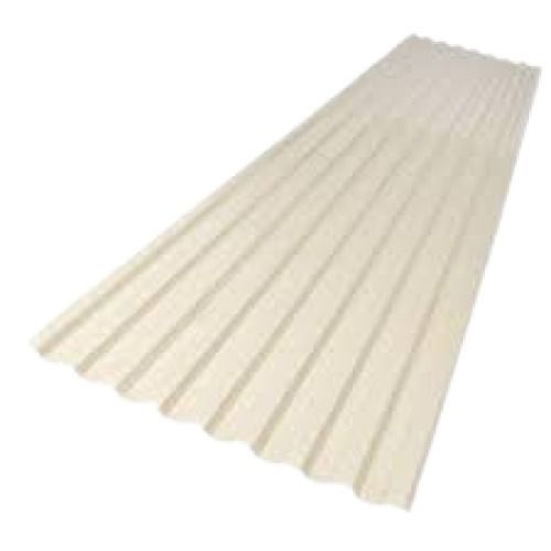 Plain White Rectangle Plastic Roofing Sheets Length: 5 Millimeter (Mm)