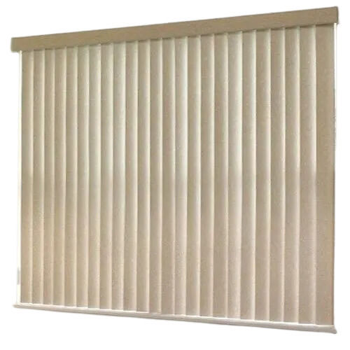 White Poly Vinyl Chloride Plastic Modern Vertical Window Blind For Outdoor Usage 