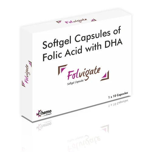 Softgel Capsules Of Folic Acid And Dha Folvigate Application: Agriculture