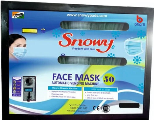 Black And Blue Stainless Steel Body 240 Voltage 12 Watt Automatic Face Mask Vending Machine