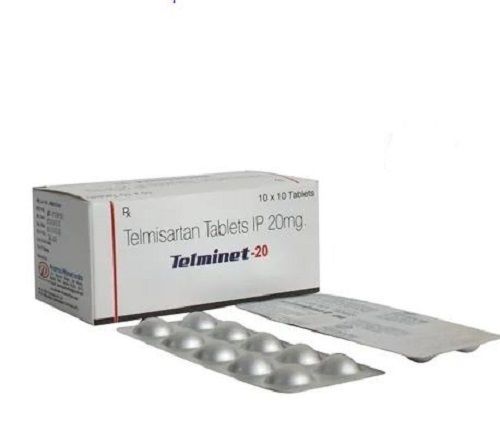 Telmisartan Tablets 20 mg (Pack Of 10x10 Strips Tablets)