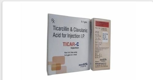 Ticar-C Ticarcillin And Clavulanic Acid For Injection I.P. For I.V. Use Only Shelf Life: 1 Months