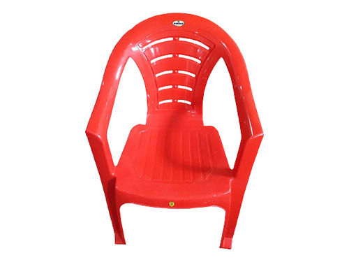 Red Unbreakable Modern Polypropylene Plastic Chair For Indoor Furniture Use