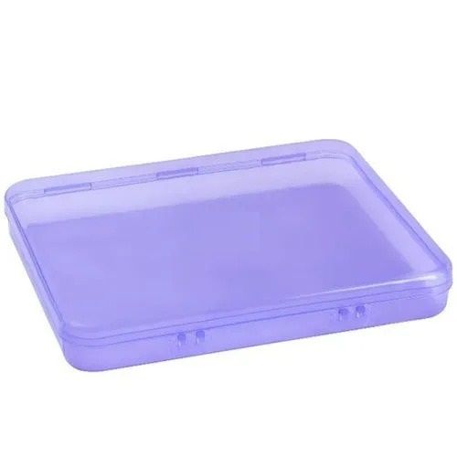 18X15.3X3.4 Centimeters Rectangular Transparent Plastic Body Jewellery Box Design: Plain