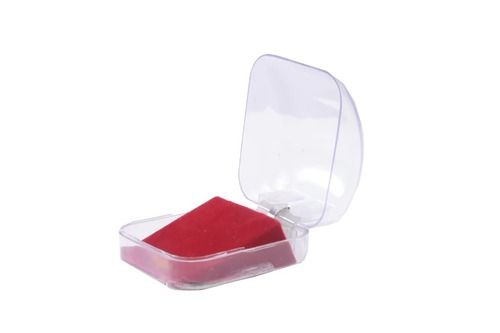 3.2 Mm Thick Square Transparent Plain Plastic Earring Jewelry Box