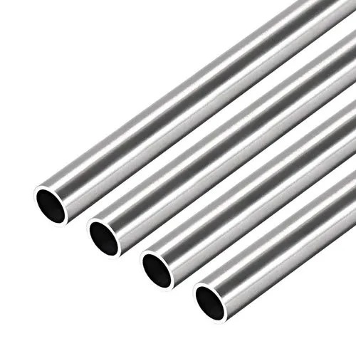 Silver 3.4 Mm Thick Hot Rolled Glossy Finished 202 Stainless Steel Round Pipe