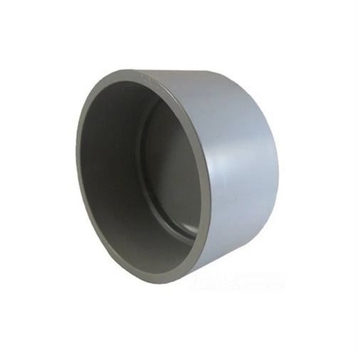 Gray 3 Inches Round Plain Cold Rolled Polyvinyl Chloride Cap For Pipes