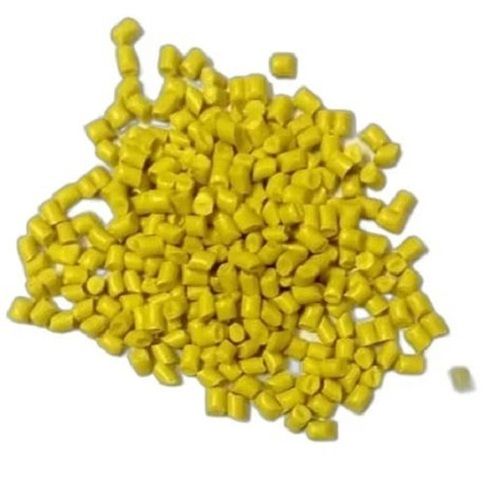 Yellow 55 Megapascals Colored Reprocessed Hdpe Granules 