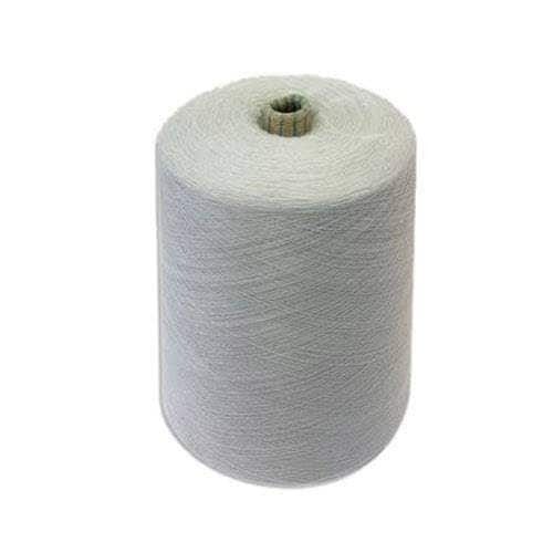 White 70 Meter Rolls Length Dyed Spun Polyester Yarn 