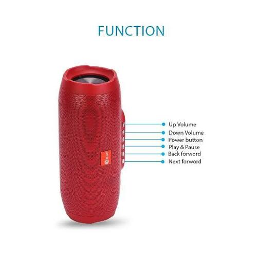 Free From Defects Red Bluetooth Speaker