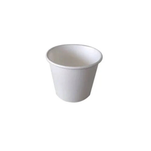 White Heat And Cold Resistant Disposable Round Plain Paper Cup For Juices