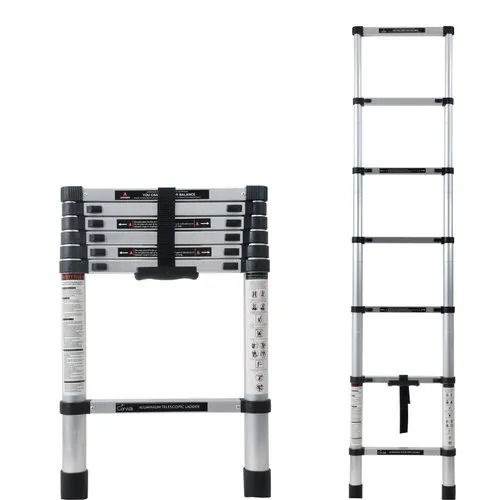 Aluminium Machinable Waterproof Durable Aluminum Telescopic Ladder For Industrial