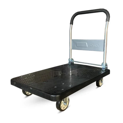 Metal Plastic Material Painted Foldable Platform Trolley For Industrial Use