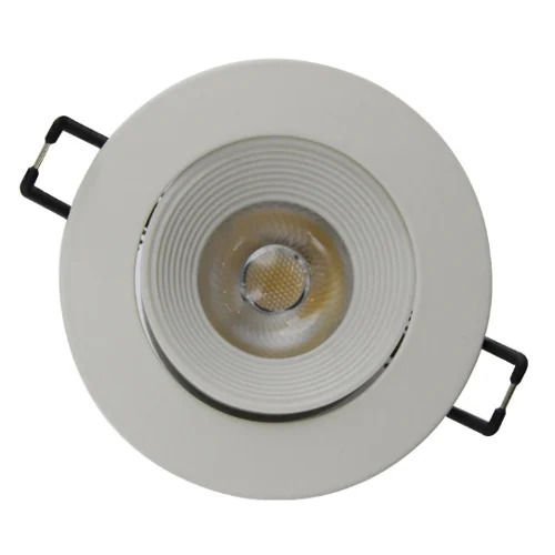 White Non Corrosive Aluminum Electrical Two Socket Led Cob Downlight