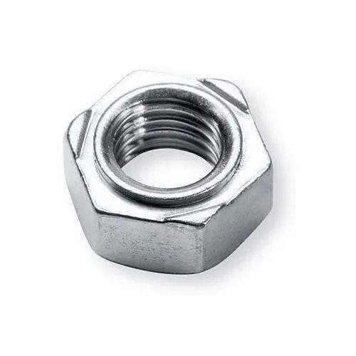 Silver Polished Finished Stainless Steel Hexagon Weld Nut For Construction Use 