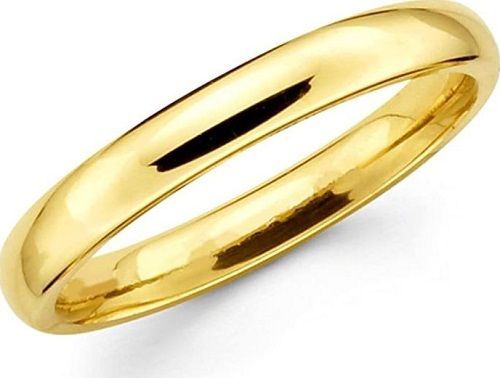 Round Plain Polished Brass Ring For Ladies  Gender: Women