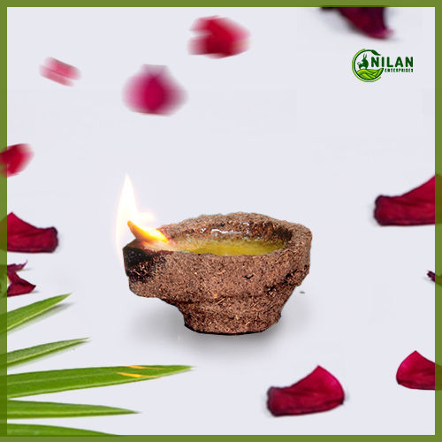 Brown Safe To Use Panchagavya Vilakku (Diya)