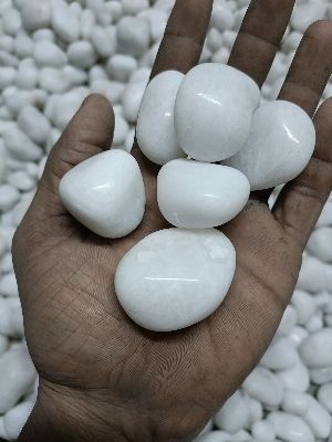 white pebbles