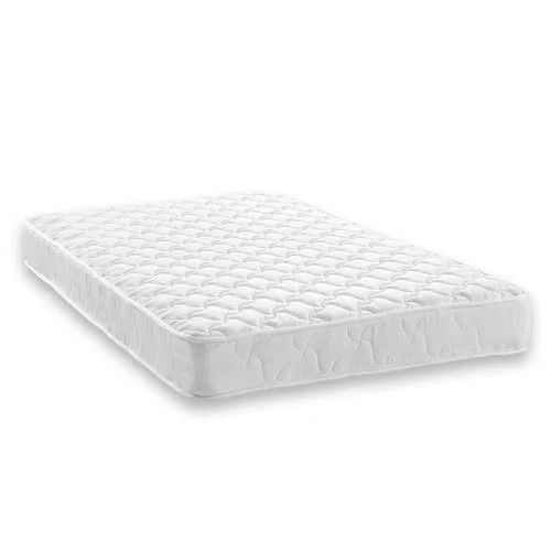 White 1 Feet Thick 3X6 Feet Rectangular Spring Mattress For Bed