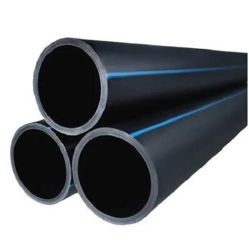 Black 12 Meter Long Round Agricultural Hdpe Pipes