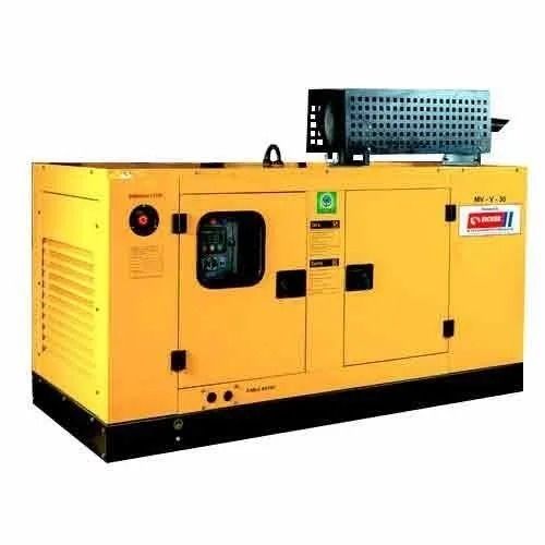 Yellow 220 Volt 50 Hertz Three Phase Electric Diesel Generator