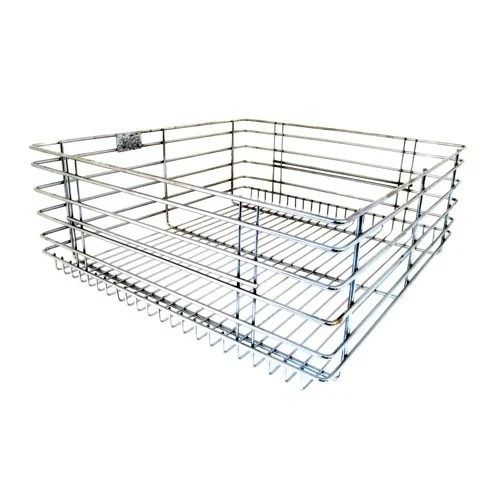 6.3 Mm Thick Rectangular Polished Stainless Steel Kitchen Basket