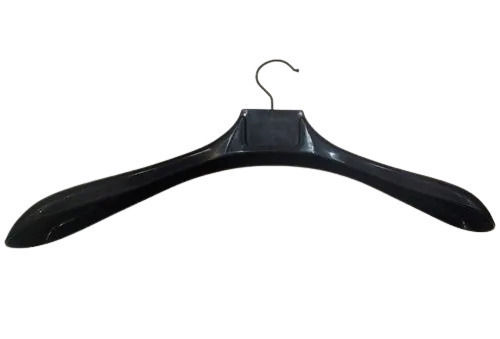 Black 6 Mm Thick Acrylonitrile Butadiene Styrene Plastic Coat Hanger 