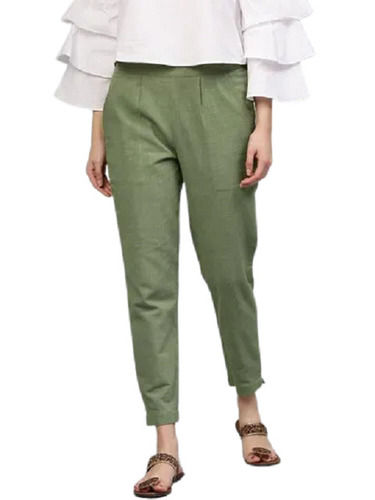 Buy AND Black Solid Tapered Linen Womens Work Wear Trouser  Shoppers Stop