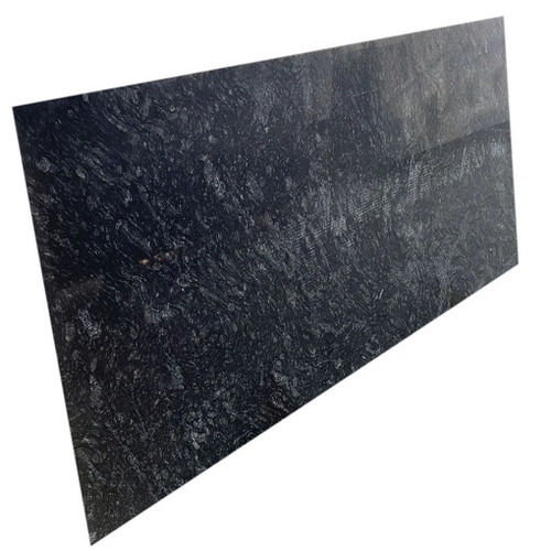 Heat And Stain Resistant Shiny Polished Water Absorbent Black Granite Slabs Application: For Flooring