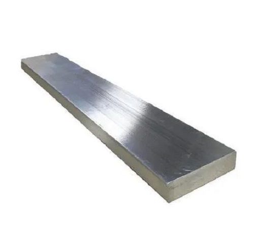 Silver Polished Rectangular Aluminium Flat Bar For Constructional Purpose