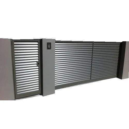 Powder Coated Plain Polished Finished Mild Steel Sliding Gate For Outdoor Use Arm Length: 00 Inch (In)