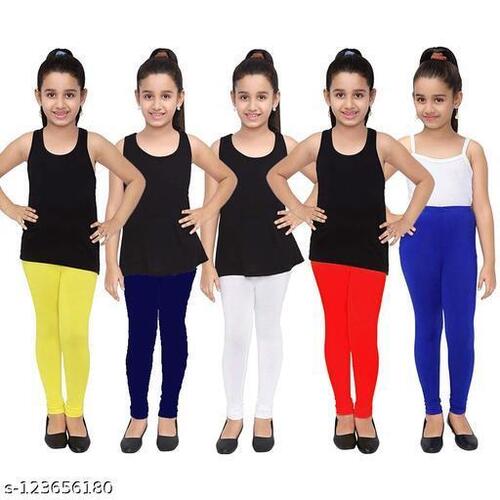 Casual Wear Plain Kids Girls Cotton Legging, Size: 5-7 years at Rs 50/piece  in Tiruppur