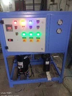 White And Blue 2 Hp Water Cooled Chiller For Industrial Use