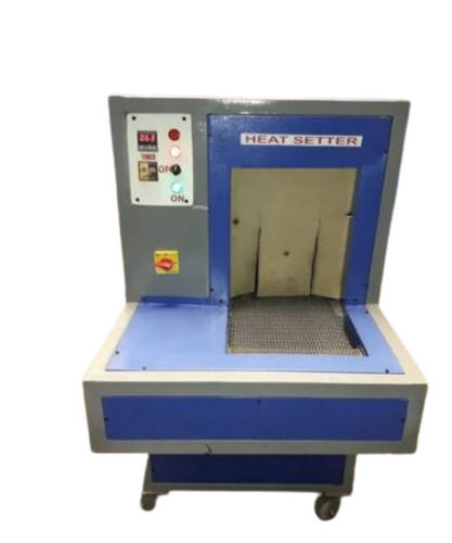 Blue 1.5 Hp And 16 Pics/Min Capacity Heat Setting Machine 