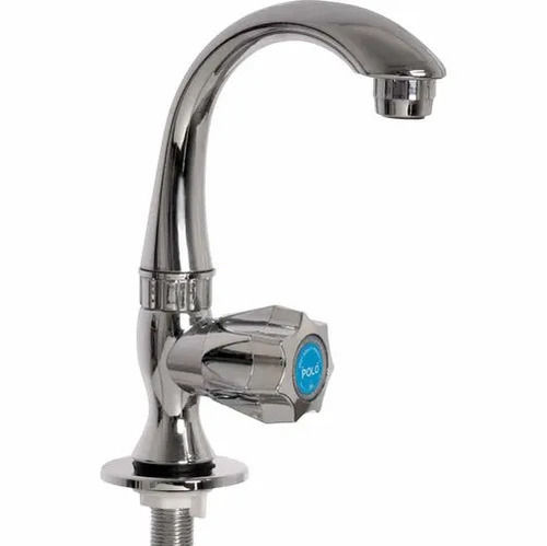 12MM Stainless Steel Deck Mount Polo Sink Swan Neck Bib Cock