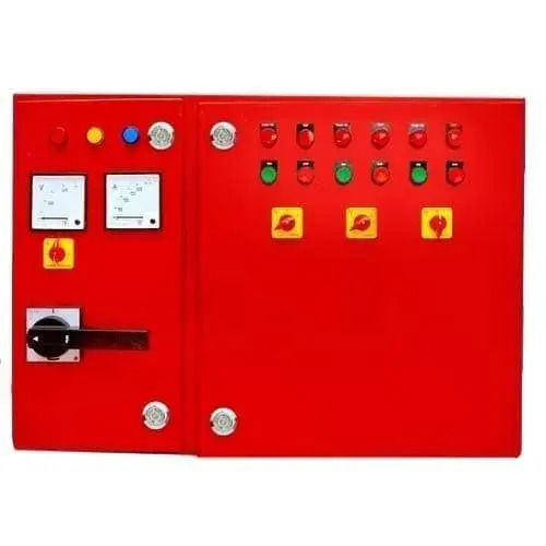 Red 140X113X43 Mm 50 Hertz 300 Watt 20 Kg Fire Fighting Control Panel 