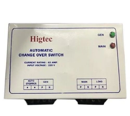 Cream 240 Volt Single Phase Metal Automatic Changeover Switch