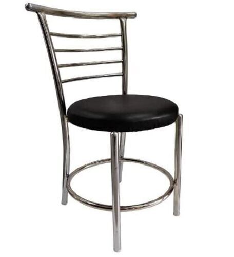 3x1x3 Foot Modern Stainless Steel And Leather Chair