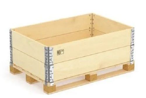 Wood 50 Kilogram Capacity Wooden Pallet Collar For Industrial Purpose 