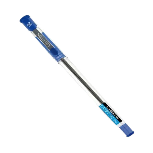 Blue 6 Inch Light Weight Smooth Writing Plastic Body Ball Pen 