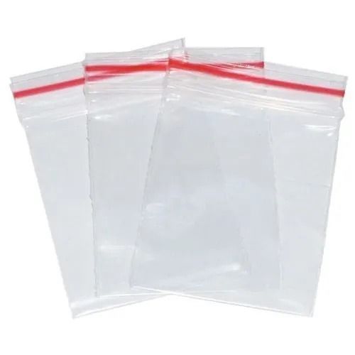 Transparent 6X9 Inches Glossy Finished Plain Zip Lock Bag For Food ...